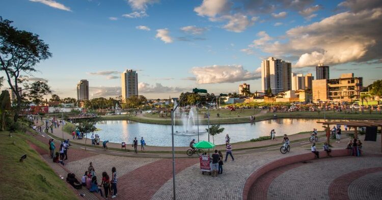 Praça Ipiranga Anápolis. Imagem: Reprodução