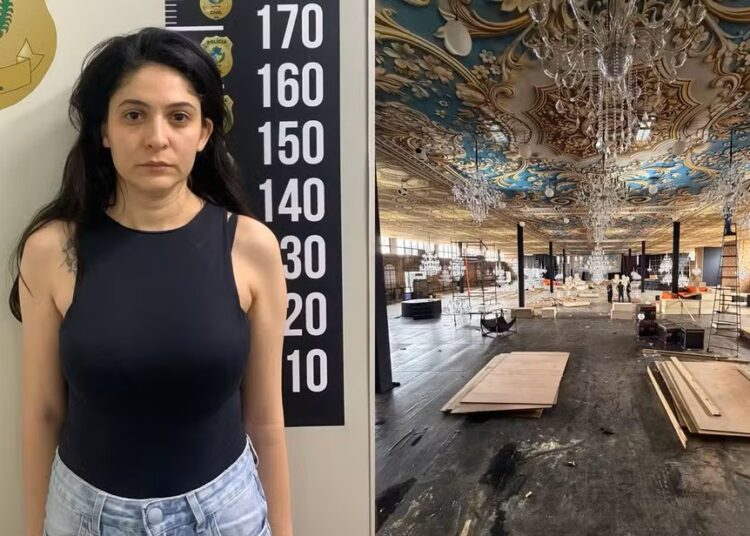 Mayara Cristina Constantino é apontada pela polícia como a líder do grupo que organizava uma falsa festa em nome de marca de luxo — Foto: Divulgação/ Polícia Civil de Goiás
