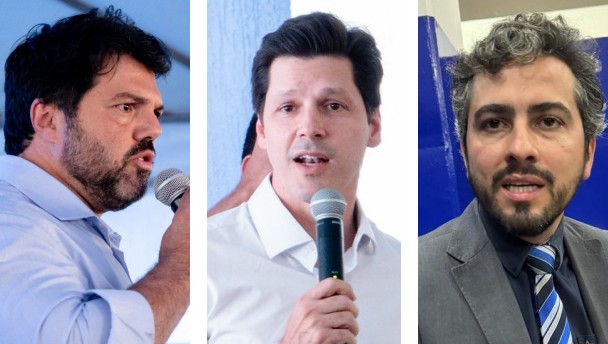 Prefeito Márcio Corrêa, governador Daniel Vilela e diretor jurídico da Urban, Carlos Leão. Imagem: Reprodução