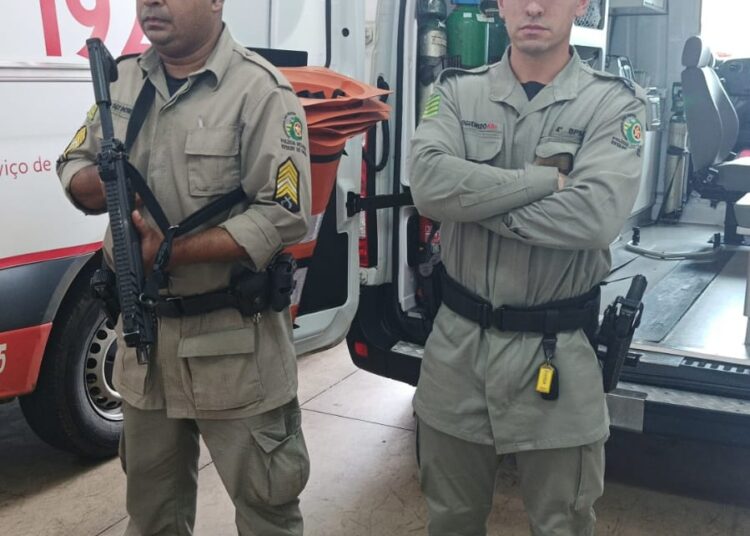 Sargento Patrick e soldado Figueiredo. Imagem: Redação