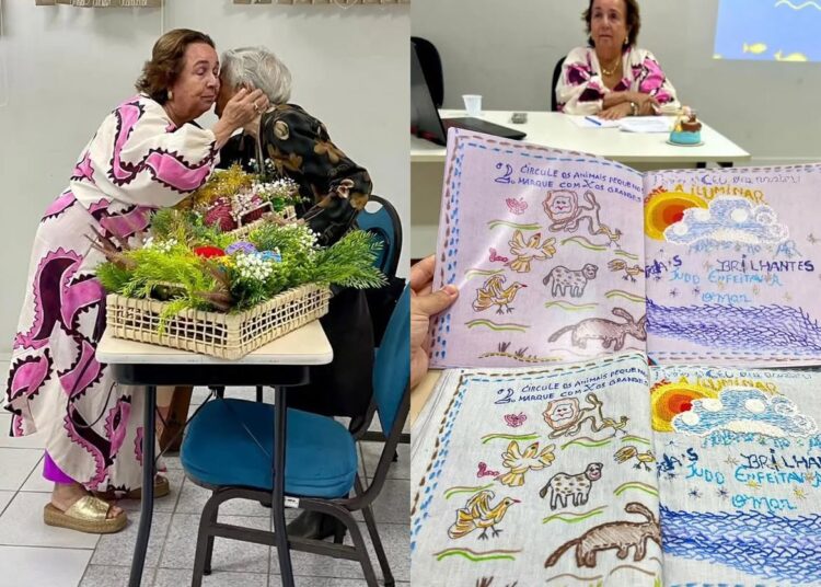 Marivan Ferraro, de 77 anos, defendeu o Trabalho de Conclusão de Curso (TCC) em Design na Universidade de Fortaleza (Unifor).