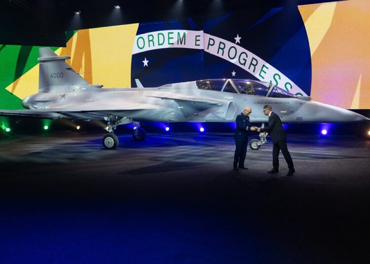 F-39 Gripen F, biposto, mais uma conquista. Imagem: Agência Força Aérea