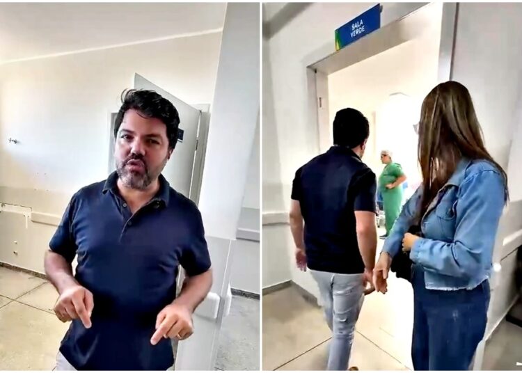 Márcio Corrêa- Visita a unidades de saúde- Recorte do Instagram
