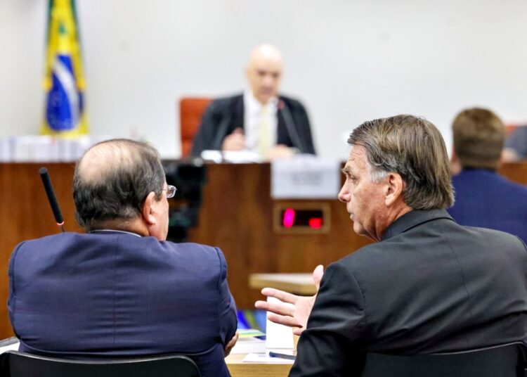 Interrogatório de Bolsonaro no Supremo Tribunal Federal. Imagem de Arquivo do STF