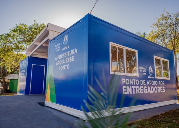 Ponto de Apoio ao Entregador. Foto: Paulo de Tarso