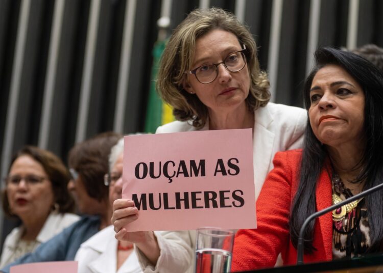 Pouca representatividade: apesar de representarem a maioria da população brasileira, elas ocupam pouco mais de 18% das cadeiras no Congresso - (crédito: Luis Macedo/Câmara dos Deputados)