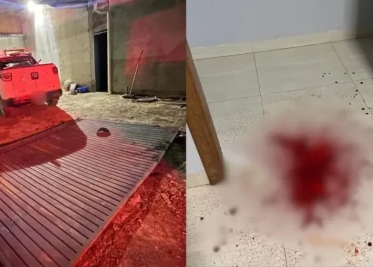 Vítima teve veículo danificado - (Foto: reprodução)