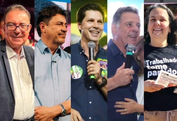 Convenções definiram os cinco nomes que irão concorrer ao Palácio das Esmeraldas (Fotos: Reprodução)