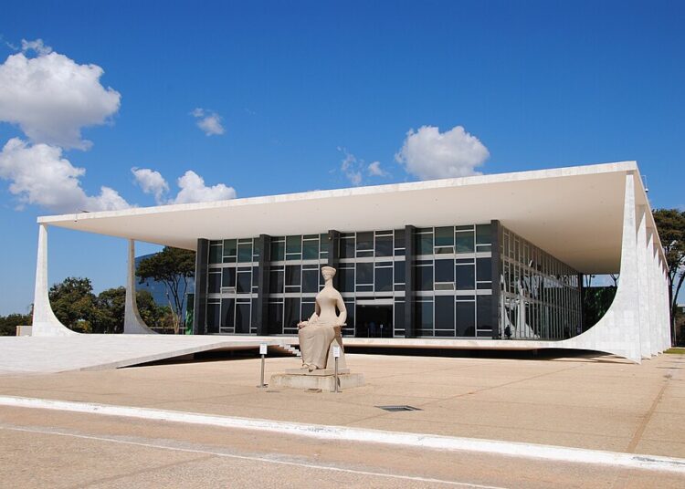 Sede do Supremo Tribunal Federal em Brasília, Distrito Federal, Brasil. Leandro Ciuffo