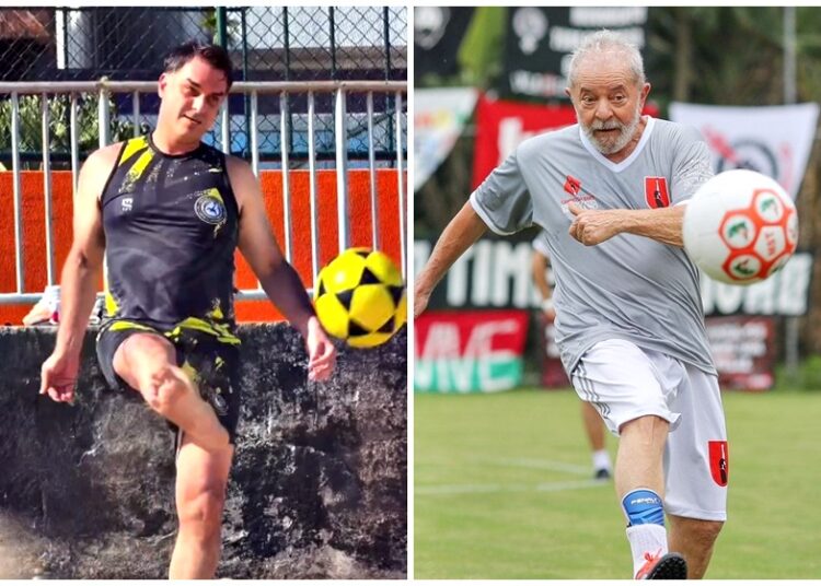 Flávio Bolsonaro e Lula- Imagem Ilustrativa