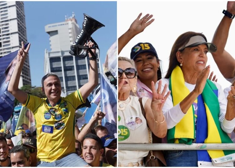 Gustavo Gayer e Gracinha Caiado- Imagens de campanha