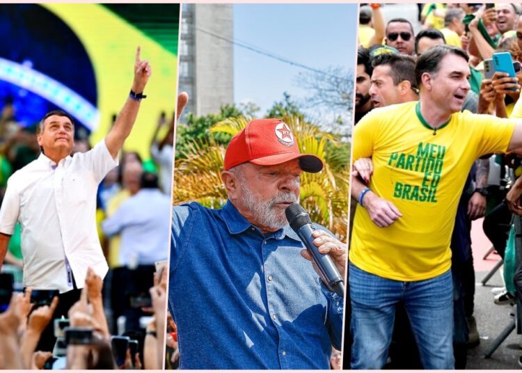 Jair Bolsonaro- Lula- Flávio Bolsonaro
